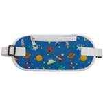 Space Rocket Solar System Pattern Rounded Waist Pouch