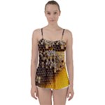 Honeycomb With Bees Babydoll Tankini Top