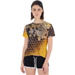 Honeycomb With Bees Open Back Sport T-Shirt