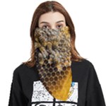 Honeycomb With Bees Face Covering Bandana (Triangle)