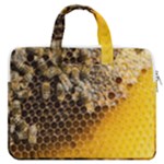 Honeycomb With Bees MacBook Pro 16  Double Pocket Laptop Bag 