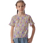 Halloween Candy Kids  Cuff Sleeve Scrunch Bottom T-Shirt