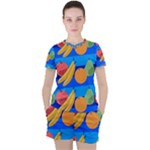 Fruit Texture Wave Fruits Women s T-Shirt and Shorts Set