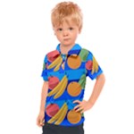 Fruit Texture Wave Fruits Kids  Polo T-Shirt