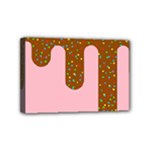 Ice Cream Dessert Food Cake Chocolate Sprinkles Sweet Colorful Drip Sauce Cute Mini Canvas 6  x 4  (Stretched)