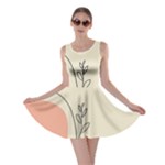 Pattern Line Art Texture Minimalist Design Skater Dress