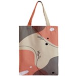 Pattern Line Art Texture Minimalist Design Zipper Classic Tote Bag