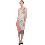 Pattern Line Art Texture Minimalist Design Sleeveless Pencil Dress