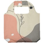 Pattern Line Art Texture Minimalist Design Foldable Grocery Recycle Bag