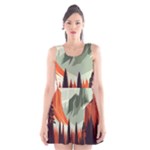 Mountain Travel Canyon Nature Tree Wood Scoop Neck Skater Dress
