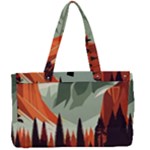 Mountain Travel Canyon Nature Tree Wood Canvas Work Bag