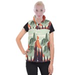 Mountain Travel Canyon Nature Tree Wood Women s Button Up Vest