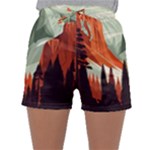Mountain Travel Canyon Nature Tree Wood Sleepwear Shorts