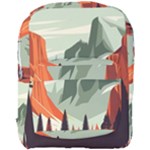 Mountain Travel Canyon Nature Tree Wood Full Print Backpack