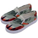 Mountain Travel Canyon Nature Tree Wood Kids  Canvas Slip Ons