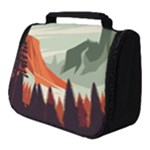 Mountain Travel Canyon Nature Tree Wood Full Print Travel Pouch (Small)