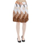 Bohemian Digital Minimalist Boho Style Geometric Abstract Art Pleated Skirt