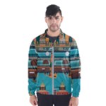 City Painting Town Urban Artwork Men s Windbreaker