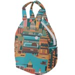 City Painting Town Urban Artwork Travel Backpack