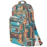 City Painting Town Urban Artwork Double Compartment Backpack