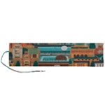 City Painting Town Urban Artwork Roll Up Canvas Pencil Holder (L)