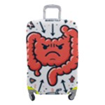 Health Gut Health Intestines Colon Body Liver Human Lung Junk Food Pizza Luggage Cover (Small)