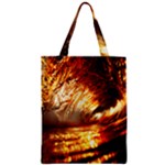 Wave Art Mood Water Sea Beach Zipper Classic Tote Bag