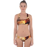 Wave Art Mood Water Sea Beach Cross Back Hipster Bikini Set