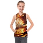 Wave Art Mood Water Sea Beach Kids  Sleeveless Hoodie