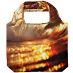 Wave Art Mood Water Sea Beach Foldable Grocery Recycle Bag