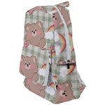 Bear Cartoon Pattern Strawberry Rainbow Nature Animal Cute Design Travelers  Backpack