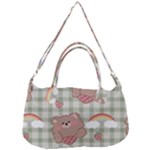 Bear Cartoon Pattern Strawberry Rainbow Nature Animal Cute Design Removable Strap Handbag