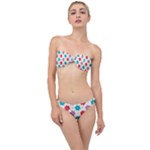 Abstract Art Pattern Colorful Artistic Flower Nature Spring Classic Bandeau Bikini Set