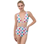 Abstract Art Pattern Colorful Artistic Flower Nature Spring Tied Up Two Piece Swimsuit