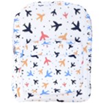 Airplane Pattern Plane Aircraft Fabric Style Simple Seamless Full Print Backpack