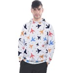 Airplane Pattern Plane Aircraft Fabric Style Simple Seamless Men s Pullover Hoodie