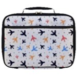 Airplane Pattern Plane Aircraft Fabric Style Simple Seamless Full Print Lunch Bag