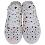 Airplane Pattern Plane Aircraft Fabric Style Simple Seamless Half Slippers