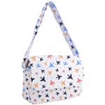 Airplane Pattern Plane Aircraft Fabric Style Simple Seamless Courier Bag