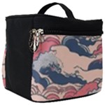 Waves Ocean Sea Water Pattern Rough Seas Digital Art Nature Nautical Make Up Travel Bag (Big)