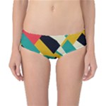 Geometric Pattern Retro Colorful Abstract Classic Bikini Bottoms