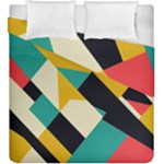 Geometric Pattern Retro Colorful Abstract Duvet Cover Double Side (King Size)