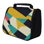 Geometric Pattern Retro Colorful Abstract Full Print Travel Pouch (Small)