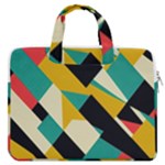Geometric Pattern Retro Colorful Abstract MacBook Pro 13  Double Pocket Laptop Bag