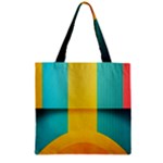 Colorful Rainbow Pattern Digital Art Abstract Minimalist Minimalism Zipper Grocery Tote Bag