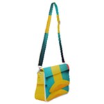 Colorful Rainbow Pattern Digital Art Abstract Minimalist Minimalism Shoulder Bag with Back Zipper