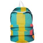 Colorful Rainbow Pattern Digital Art Abstract Minimalist Minimalism Foldable Lightweight Backpack