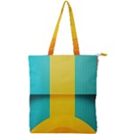 Colorful Rainbow Pattern Digital Art Abstract Minimalist Minimalism Double Zip Up Tote Bag
