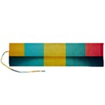 Colorful Rainbow Pattern Digital Art Abstract Minimalist Minimalism Roll Up Canvas Pencil Holder (L)