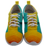 Colorful Rainbow Pattern Digital Art Abstract Minimalist Minimalism Mens Athletic Shoes